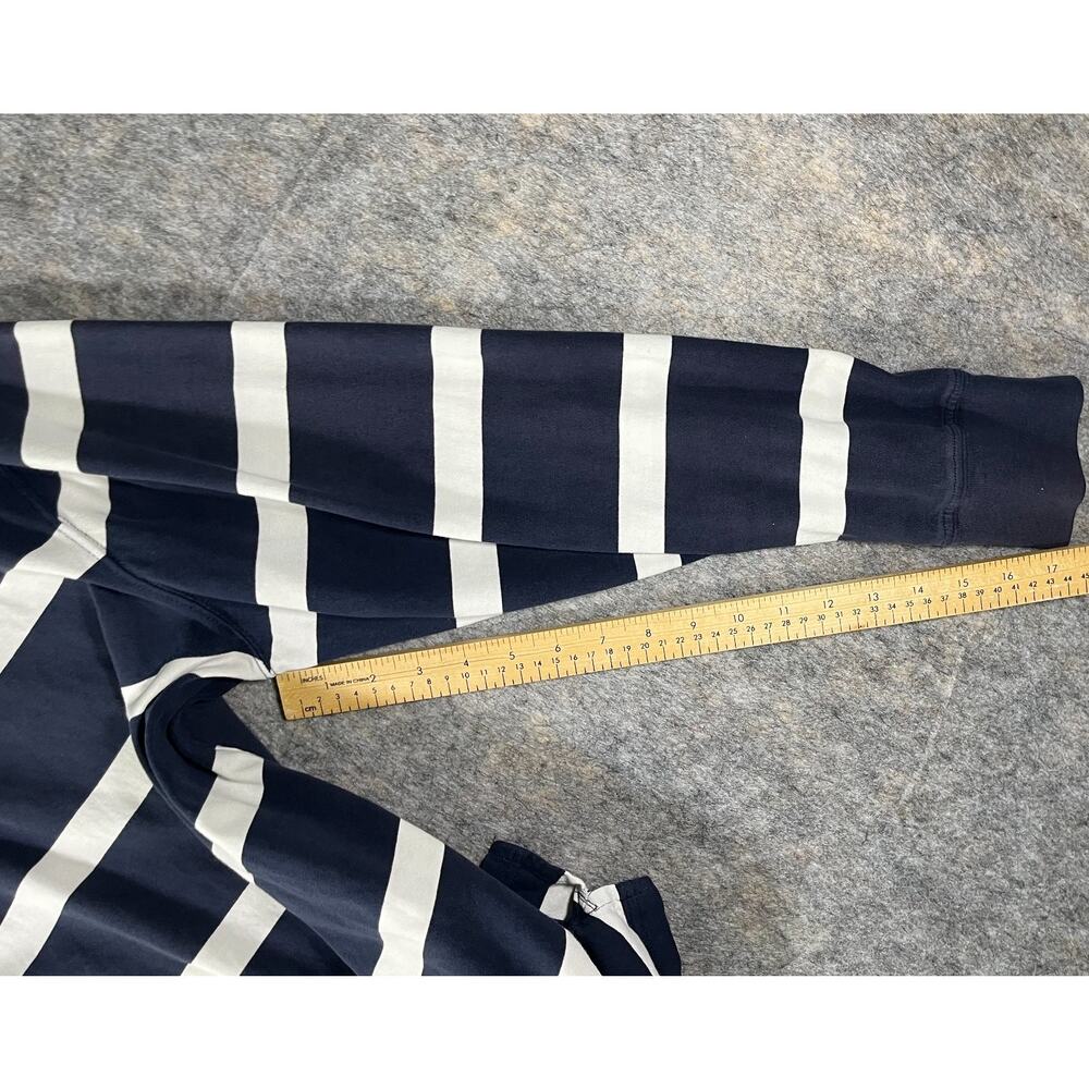 J.Crew Striped Rugby Shirt / Men's XL / Heavyweight 100% Cotton Navy White AR853 - Picture 8 of 13